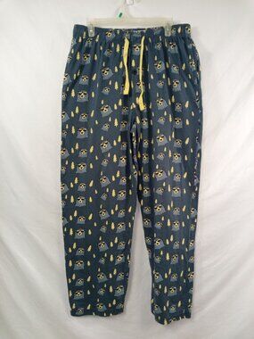 Beantown Men's Blue/Grey/Yellow Pajamas Bottoms Size Large